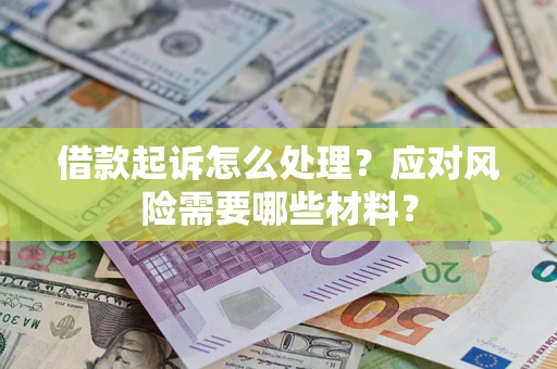 武汉借款起诉怎么处理？应对风险需要哪些材料？