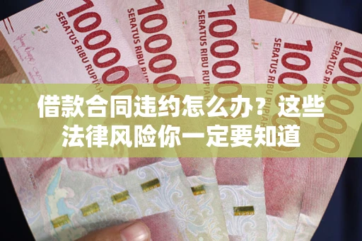 武汉借款合同违约怎么办？这些法律风险你一定要知道