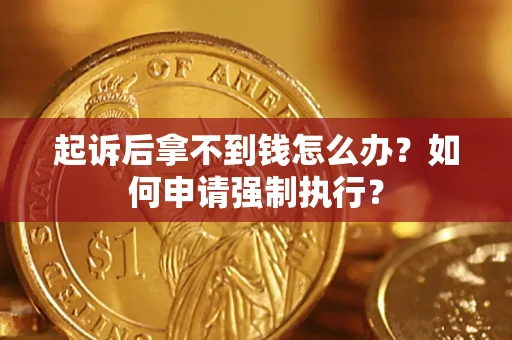 武汉起诉后拿不到钱怎么办？如何申请强制执行？