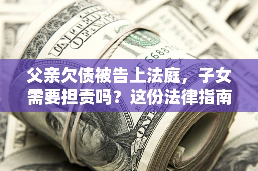 武汉父亲欠债被告上法庭，子女需要担责吗？这份法律指南必须看完