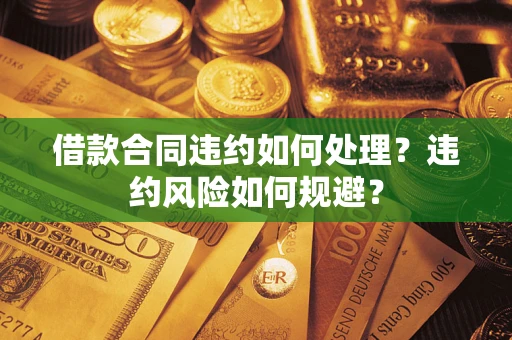 武汉借款合同违约如何处理？违约风险如何规避？