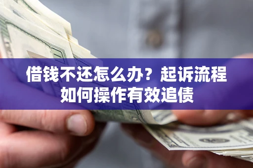 武汉借钱不还怎么办？起诉流程如何操作有效追债