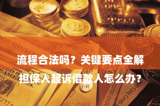 武汉

担保人起诉借款人怎么办？流程合法吗？关键要点全解析