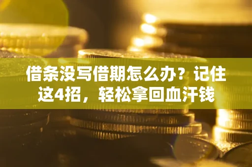 武汉借条没写借期怎么办？记住这4招，轻松拿回血汗钱