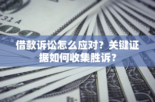 武汉借款诉讼怎么应对？关键证据如何收集胜诉？